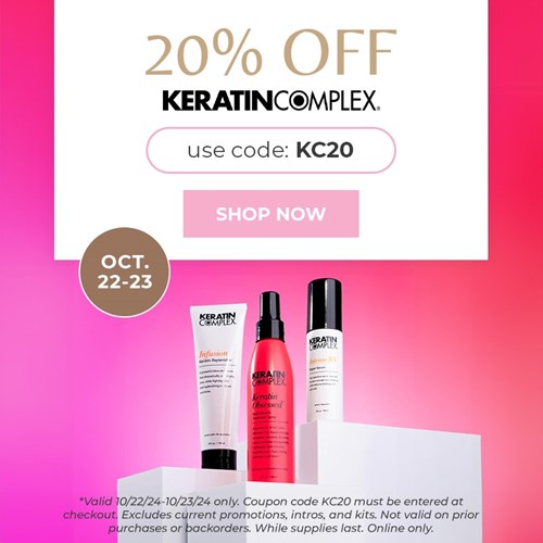 Keratin Complex Sale 10/22 - 10/23