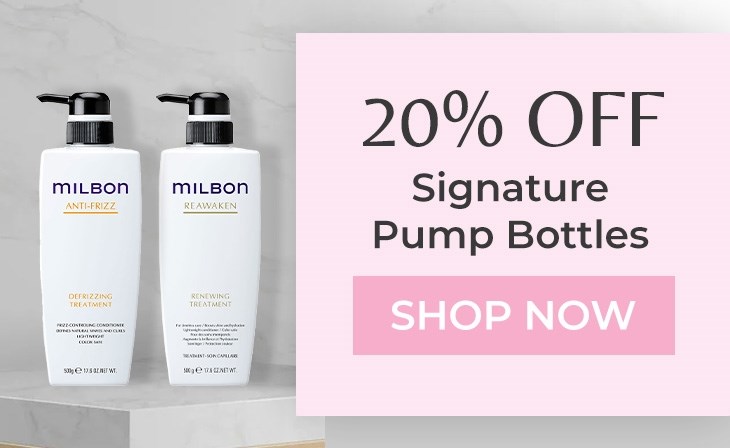 _BRAND Milbon pump bottles