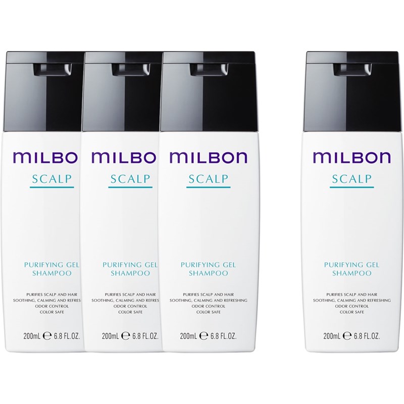 Milbon Buy 3 SCALP Purifying Gel Shampoo, Get 1 FREE! 4 pc.