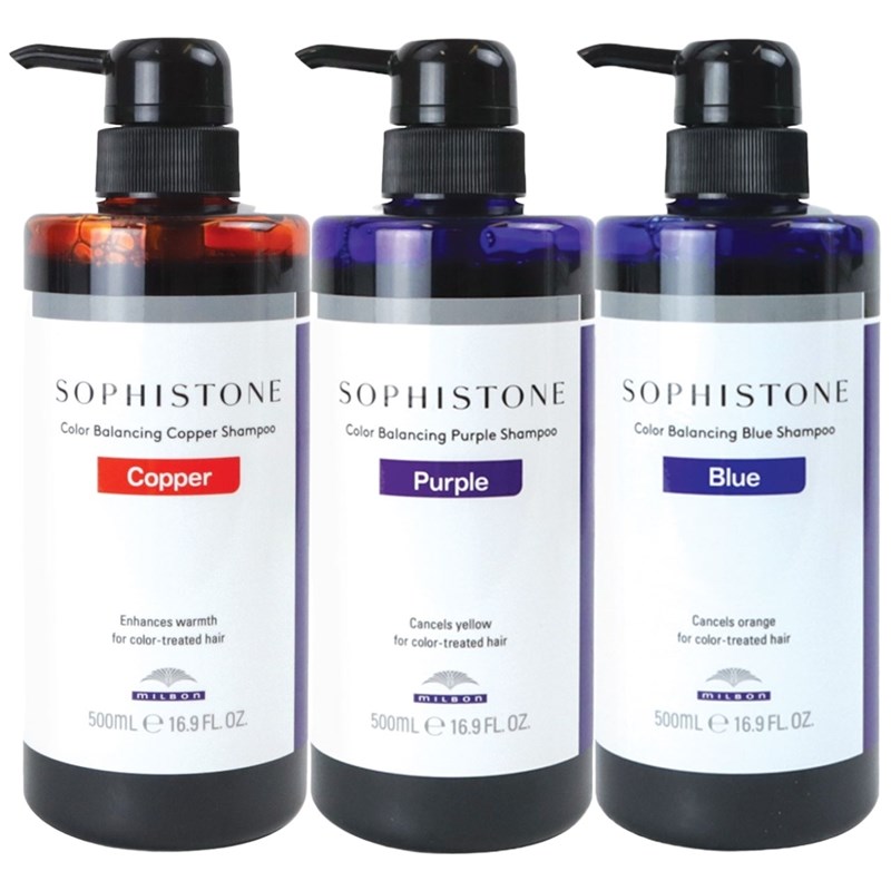 Milbon SOPHISTONE Color Balancing Shampoo Kit 3 pc.