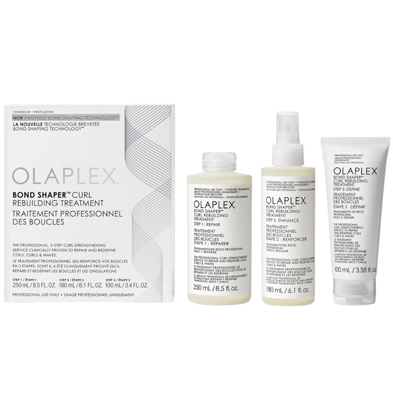 OLAPLEX BOND SHAPER CURL REBUILDING TREATMENT KIT 3 pc.