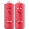 Wella INVIGO Brilliance Color Protection Shampoo & Conditioner Liter Duo for Fine Hair 2 pc.
